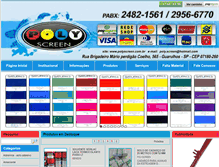 Tablet Screenshot of polyscreen.com.br